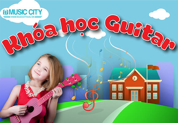 hình ảnh khóa học đàn Guitar tại Music City